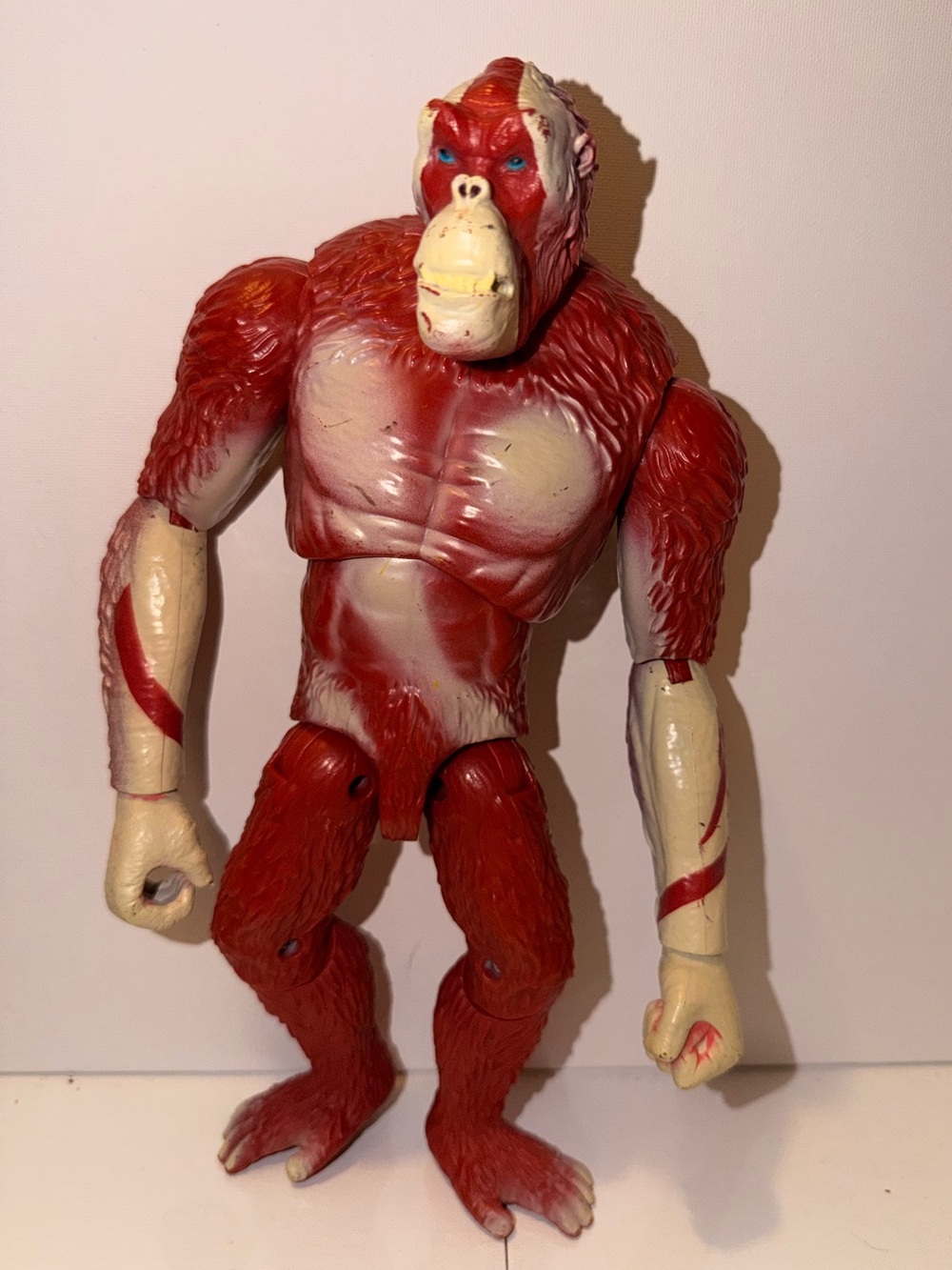 Red and Cream Gorilla Action Figure